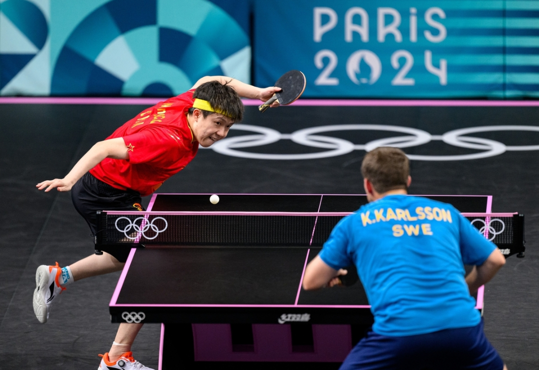 瑞典队力克德国队，马龙关键制胜