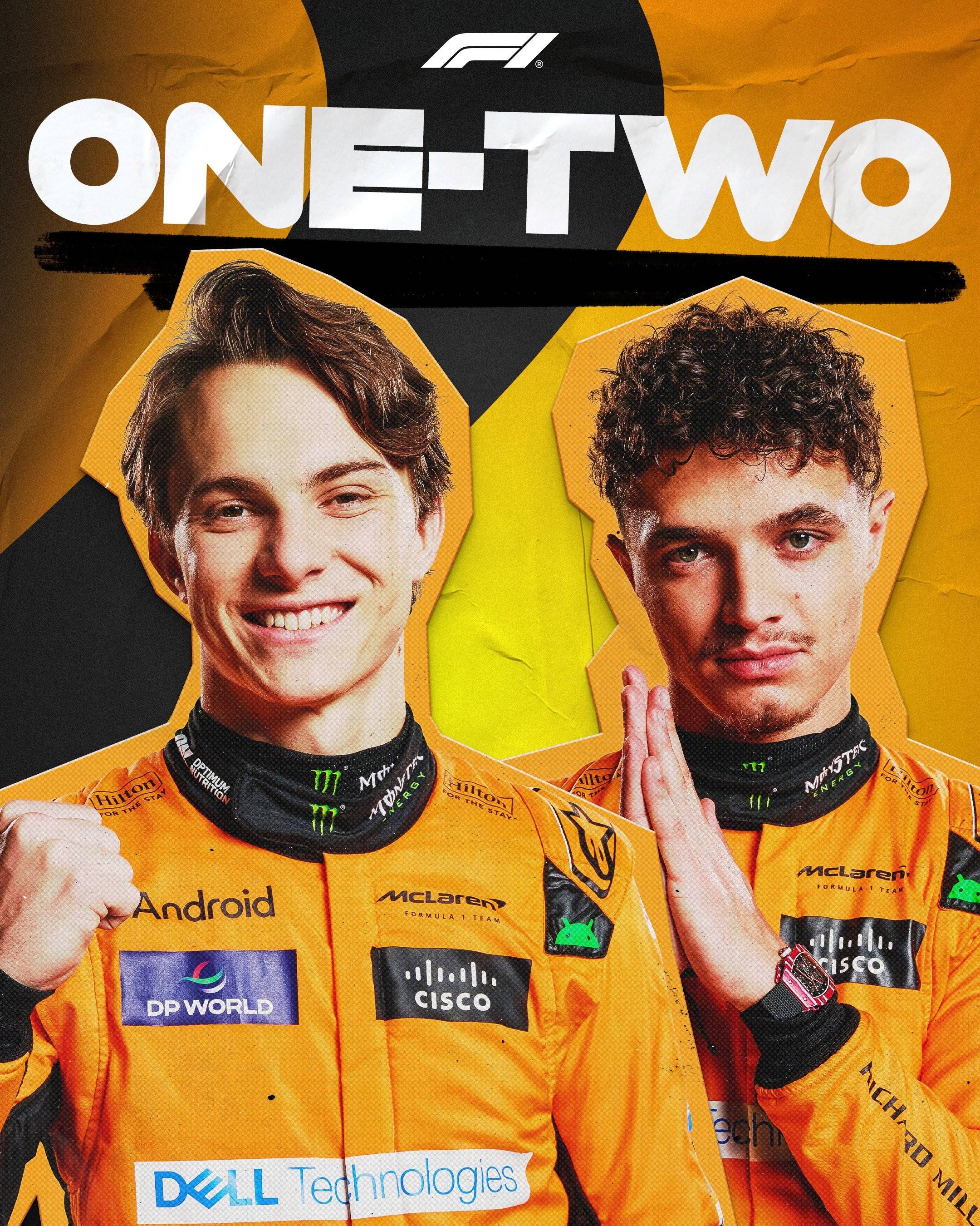 红牛车队险胜雷诺车队，皮亚斯特里惊艳四座